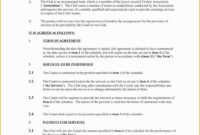 Life Coaching Contract Template Free Of Executive Coaching Agreement for Executive Coaching Contract Template