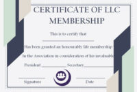 Llc Membership Certificate Template: 10+ Templates To Fill Your Member throughout New Llc Membership Certificate Template Word