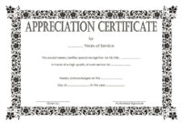Long Service Award Certificate Template 8 | Professional Within Long regarding Long Service Award Certificate Templates