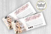 Luxury Beauty Gift Certificate Template Salon Gift Voucher – Etsy with Fantastic Salon Gift Certificate