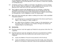 Manufacturing Agreement (Standard) – Docular with regard to Contract Manufacturing Agreement Template