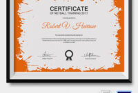 Marathon Certificate Sample in Netball Achievement Certificate Editable Templates