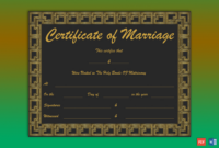 Marriage Certificate Template (150+ Creative Designs For Word) with Awesome Best Wife Certificate Template