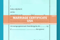 Marriage Certificate Translation Template From Usa ($15 Per Page) in Marriage Certificate Translation Template
