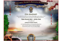 Martial Arts Certificate Archives – Martial Arts Certificates throughout Martial Arts Certificate Templates