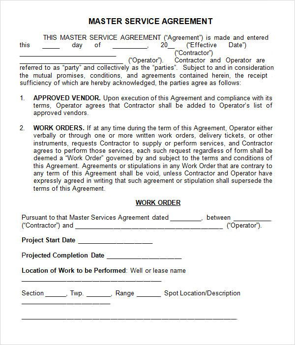Master Service Agreement Vs Contract - For The Greater Column Photographs pertaining to Simple Truck Driver Subcontractor Agreement Template
