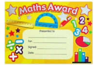 Math Certificate Template | Awards Certificates Template, Certificate in New Math Award Certificate Template