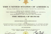 Medal Of Honor | Uniform Ribbons throughout Honor Award Certificate Templates