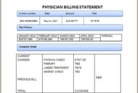 Medical Billing Statement Forms – Invoice Template intended for Medical Bill Statement Template