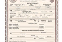 Mexican Birth Certificate Translated. If You Need A Certified Or within Simple Mexican Birth Certificate Translation Template