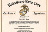 Military Veterans Appreciation Certificates | Veterans Appreciation in Fresh Army Certificate Of Appreciation Template