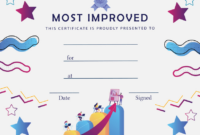 Most Improved Award - Myscrappylittlelife pertaining to Most Improved Player Certificate Template