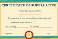 Most Likely To Award Certificates: Ready To Use Free Downloads In Pdf pertaining to Superlative Certificate Templates