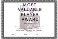 Most Valuable Player Award Certificate Template Download Fillable Pdf regarding Fascinating Most Improved Player Certificate Template