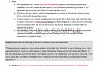 Music Producer Contract Template In 2020 | Contract Template, Label regarding Music Production Deal Contract Template