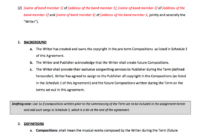 Music Publishing Contract Template pertaining to Film Distribution Contract Template