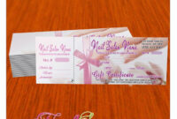 Nail Salon Gift Certificate intended for Awesome Nail Salon Gift Certificate