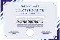 New Certificate Of Participation Template Ppt – Amazing Certificate pertaining to Fascinating Certificate Of Participation Template Ppt