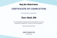 Nurse Training Certificate Template In Google Docs, Illustrator, Word in Fascinating Training Course Certificate Templates