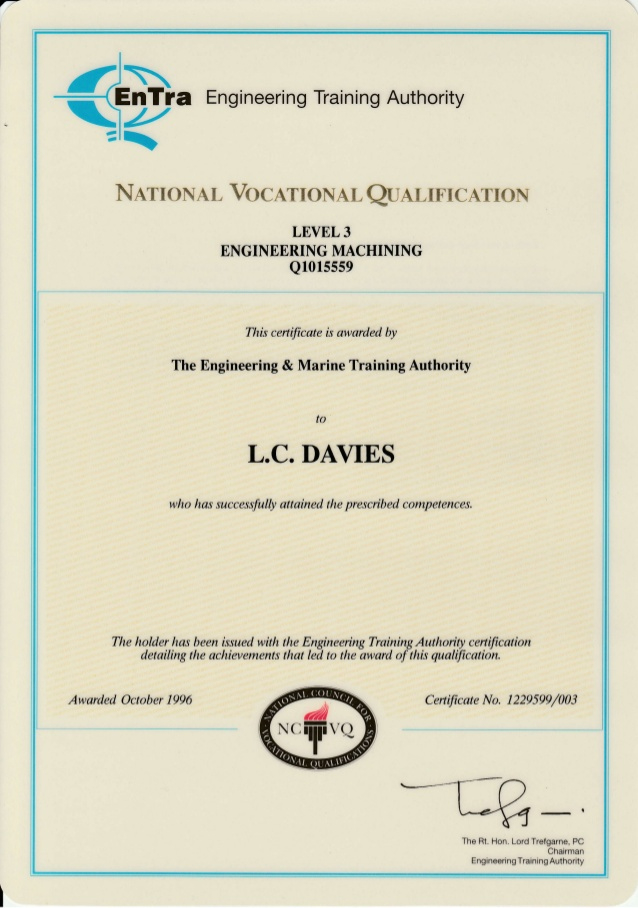 Nvq Level 3 Certificate - Certificates Templates Free for Simple Robotics Certificate Template