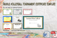 Outstanding Effort Certificate Template - 10+ Great Designs in Fantastic Volleyball Tournament Certificate 8 Epic Template Ideas