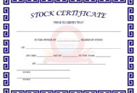 Ownership Certificate Template (1) – Templates Example | Templates in Ownership Certificate Templates