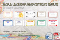 Paddle Certificate in Awesome Outstanding Student Leadership Certificate Template Free