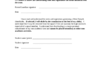 Parent/Student Cheerleading Agreement Doc Template | Pdffiller inside Student Parent Contract Template