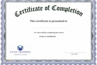 Parenting Class Certificate Of Completion Template | Emetonlineblog within Free Certification Of Completion Template