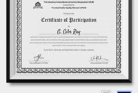 Participation Certificate Template - 14+ Free Word, Pdf, Psd Format throughout Fresh Certificate Of Participation Word Template