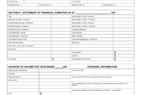 Personal Financial Statement Form - Download Free Documents For Pdf with regard to Formal Statement Template