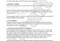 Personal Trainer Forms - Personal Training Contract Agreement Template inside Fresh Fitness Instructor Contract Agreement Template