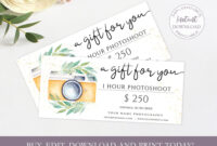 Amazing Photography Session Gift Certificate