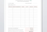 Photography Order Form Template – Photography Print Order Form inside Birthday Party Photography Contract Template