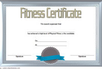 Physical Fitness Certificate Template Editable Free [7+ New Designs] for Pe Certificate Templates
