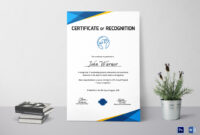 Physical Fitness Recognition Certificate Design Template In Psd, Word intended for Fresh Physical Fitness Certificate Templates