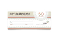 Pilates & Yoga Gift Certificate Template Design within Fitness Gift Certificate Template