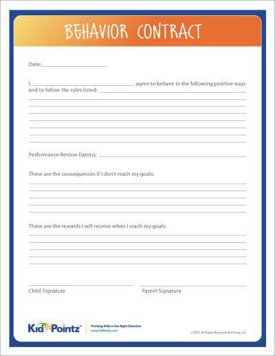 Pin On Behavior Plans inside Student Parent Contract Template