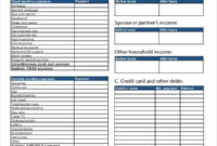 Fascinating Cost Of Living Budget Template