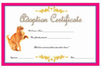Pin On Certificate Customizable Design Templates in Stuffed Animal Adoption Certificate Template Free