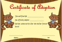 Pin On Certificate Template with Stuffed Animal Adoption Certificate Template Free