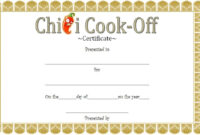 Pin On Certificate Template within Chili Cook Off Certificate Templates