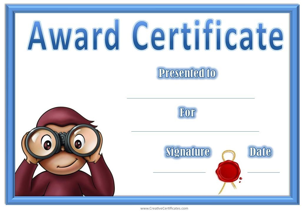 Pin On Certificates intended for Awesome Certificate Of Achievement Template For Kids