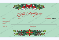 Pin On Christmas Gift Certificate Template for Christmas Gift Certificate Template Free
