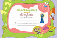 Pin On Customize 99+ Award Certificate Templates (Word) pertaining to New Math Award Certificate Template
