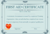 Pin On First-Aid Certificate Intended For Best First Aid Certificate with regard to Fantastic First Aid Certificate Template Free