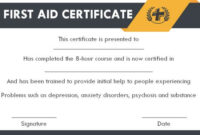 Pin On First-Aid Certificate with Fantastic First Aid Certificate Template Free
