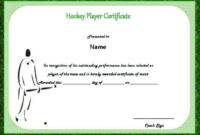 Pin On Hockey Certificate Templates intended for Amazing Player Of The Day Certificate Template Free
