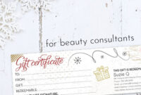 Pin On Holiday &amp;amp; Seasonal Materials For Mary Kay Consultants intended for New Mary Kay Gift Certificate Template