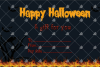 Pin On New Certificate Templates with regard to Halloween Gift Certificate Template Free